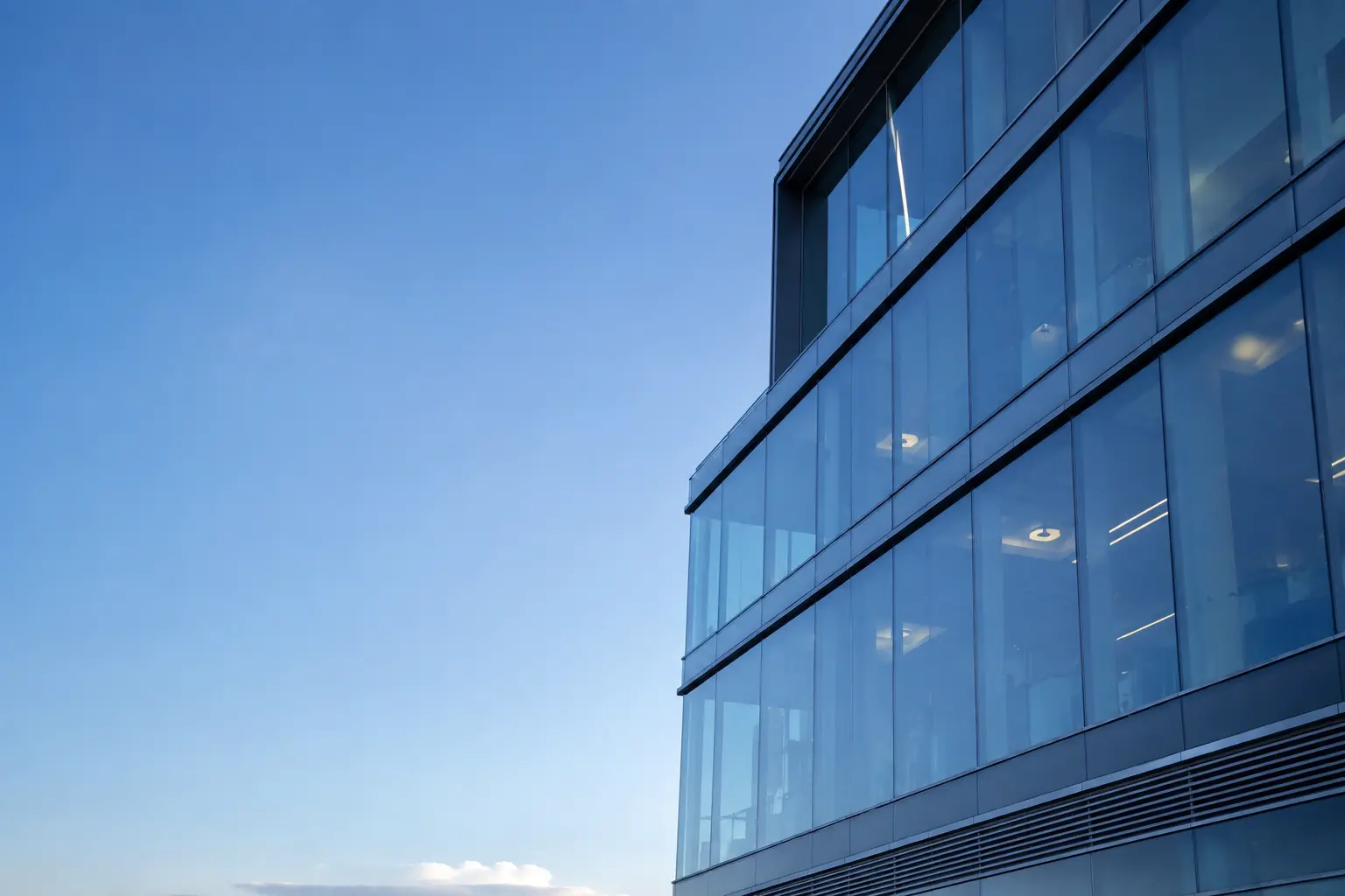 1786890209 Modern Corporate Office Building Representing Loan Restructuring And Business Finance In India.